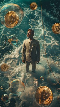 Free Bitcoin Bubble Burst Image - Underwater, Bitcoin, Cryptocurrency ...