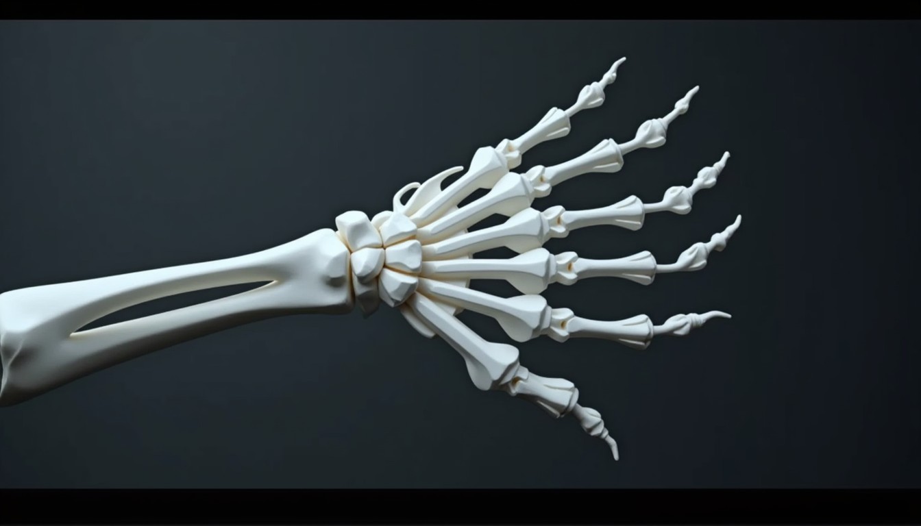 Free Articulated Skeletal Hand Image - Skeletal, Hand, Anatomy ...