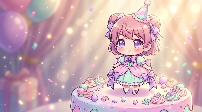 Free Sweet Chibi Celebration Image - Anime, Chibi, Kawaii | Download at ...