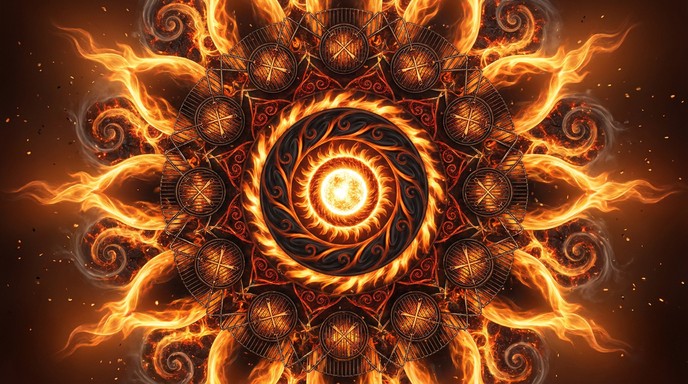 Free Sacred Fire Mandala Image - Mandala, Geometry, Sacred | Download ...