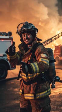 Free Firefighter Signals Safety Image - Firefighter, Bravery, Danger ...