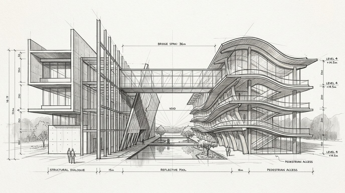 Dialog Line Drawing Building Free Architectural Dialogue Sketch Image - Architecture, Sketch ...