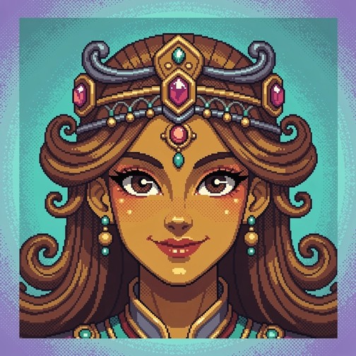 Free Pixel Princess Portrait Image - Pixel, Art, Princess | Download at ...
