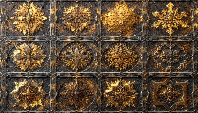 Free Geometric Metalwork Pattern Image - Geometric, Metalwork, Pattern ...