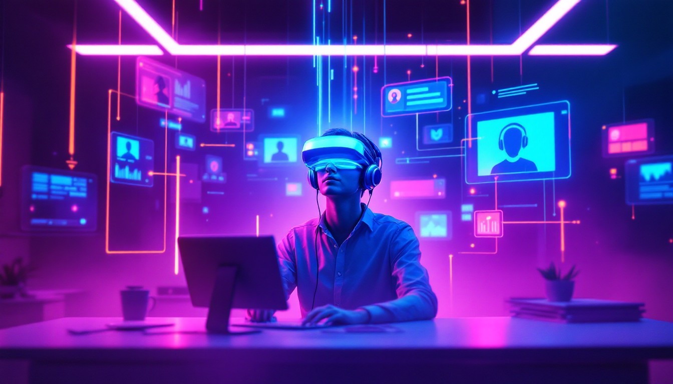 Free Future Call Center Image - Cyberpunk, Neon, Futuristic | Download ...