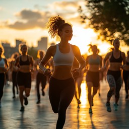 Free Sunset Running Exercise Image - Running, Sunset, Fitness ...