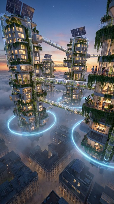 Image showcasing Free Floating Future Cities Image - Futuristic, Floating, Architecture ...