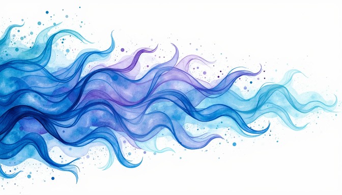 Free Blue Flowing Transformation Image - Watercolor, Blue, Lavender ...