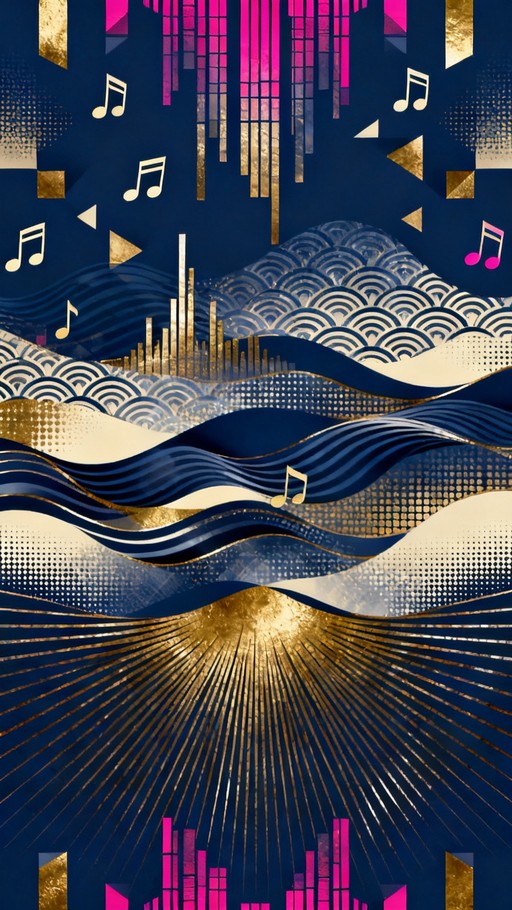 Musical Instruments Wave Patterns Free Musical Geometric Waves Image - Abstract, Geometric, Pattern ...