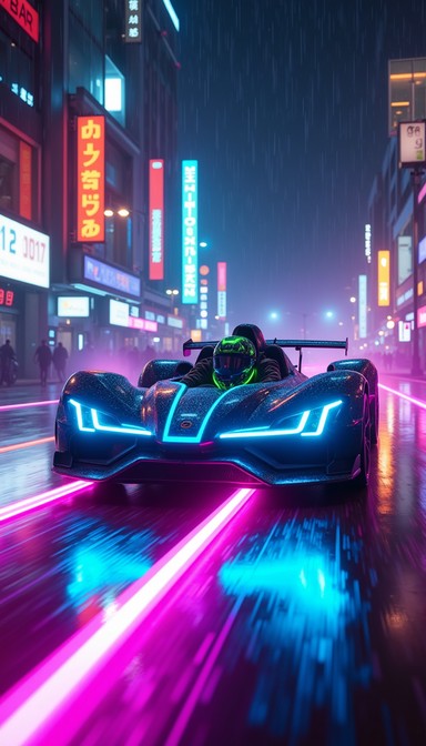 Free Neon Speed Racer Image - Cyberpunk, Neon, Racing | Download at ...