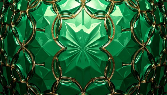 Free Emerald Glass Geometry Image | Download at StockCake