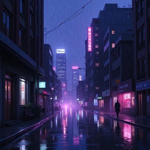 Free Neon Rain City Image - Anime, Cityscape, Neon | Download at StockCake