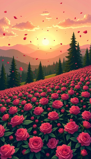 Sunset Pattern Roses Free Golden Rose Sunset Image | Download at StockCake