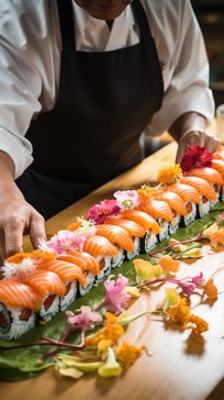 Free Sushi Preparation Art Image - Sushi, Chef, Garnishing | Download ...