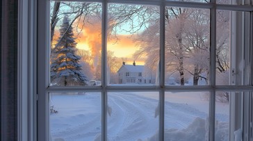 Window View Snowfall Free Winter Window View Image - Winter, Snow, Window | Download at ...
