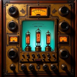 Free Glowing Atomic Console Image - Vintage, Console, Control ...