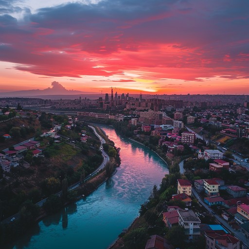 Free Sunset over river Image - Sunset, River, Skyline | Download at ...