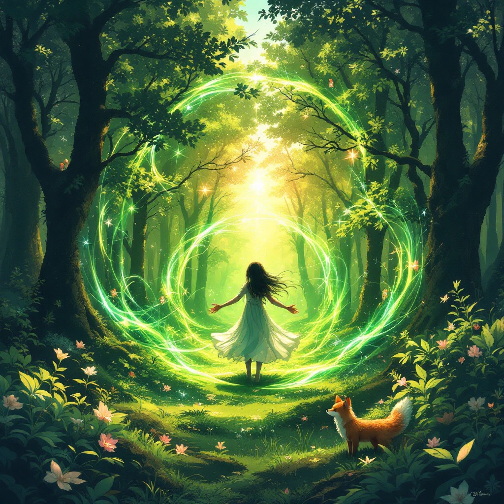 Neture Magic Free Nature Healing Magic Image - Anime, Forest, Magic | Download at ...