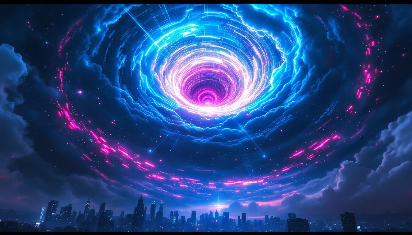 Free Cyberpunk Sky Vortex Image - Cyberpunk, Vortex, Neon | Download at ...