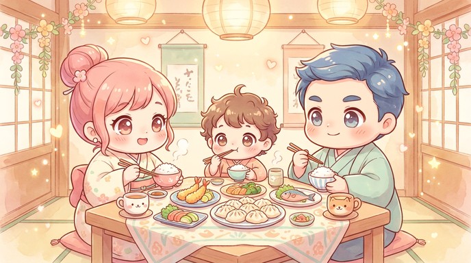 Free Anime Dinner Stock AI Images | StockCake