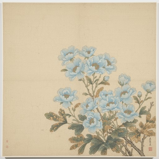 Free Delicate Azure Blossoms Image - Botanical, Illustration, Flowers ...