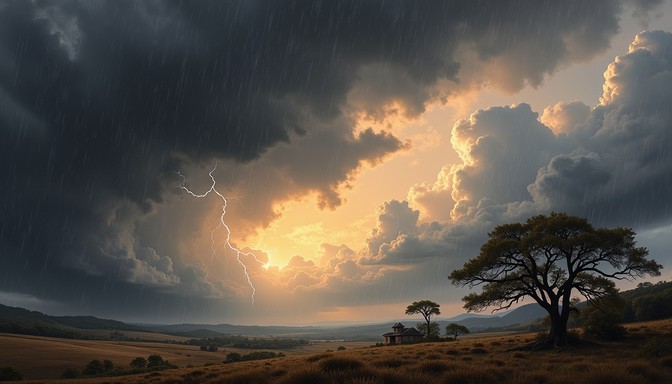 Free Stormy rural landscape Image - Storm, Clouds, Landscape | Download ...