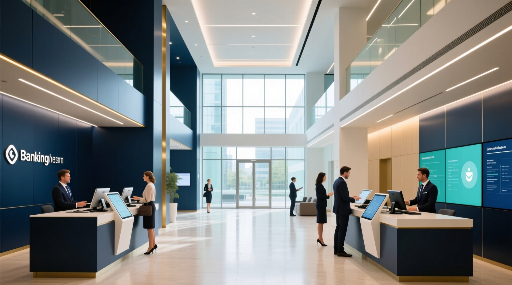 Free Elegant Banking Hall Image - Banking, Contemporary, Minimal ...