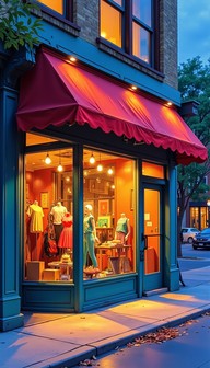 Free Glowing Corner Boutique Image - Boutique, Storefront, Retail ...