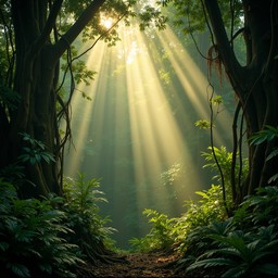 Free Enchanted Forest Path Image - Jungle, Sunbeams, Path | Download at ...