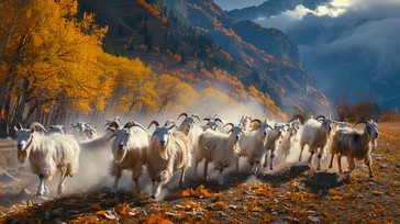 Free Autumn Mountain Goats Image - Autumn, Mountains, Goats | Download ...