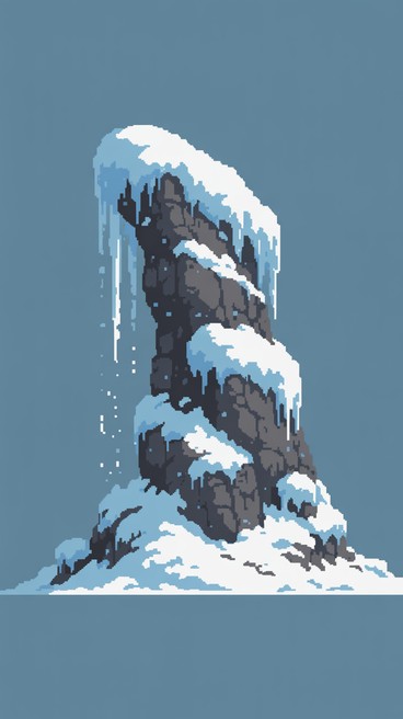 Free Frozen Pixel Monolith Photo - Monolith, Snow, Pixel | Download at ...