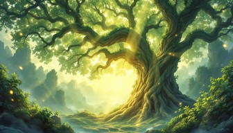 Free Glowing World Tree Image - Tree, Anime, Fantasy | Download at ...