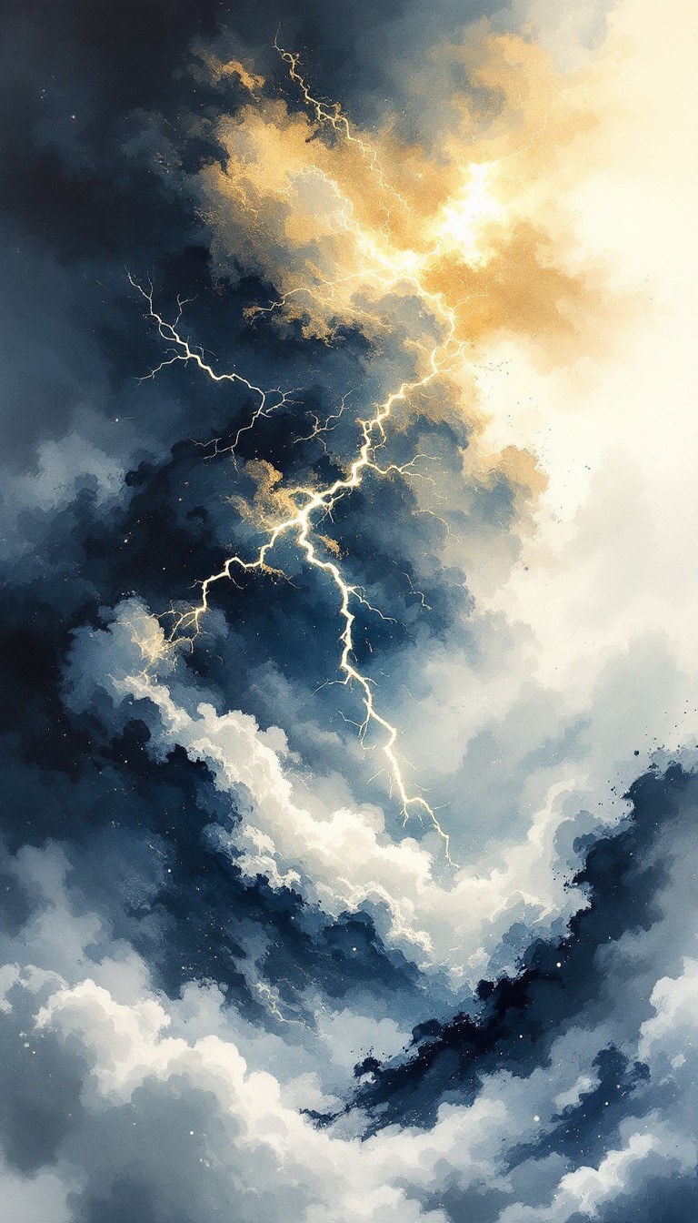 Free Lightning Pierces Storm Image - Storm, Lightning, Clouds ...