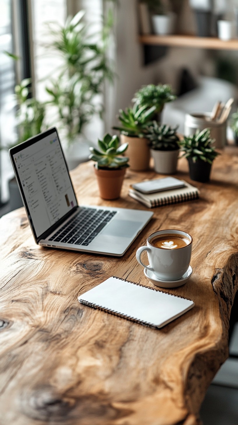 Free Casual Workspace Setup Image - Workspace, Laptop, Coffee ...