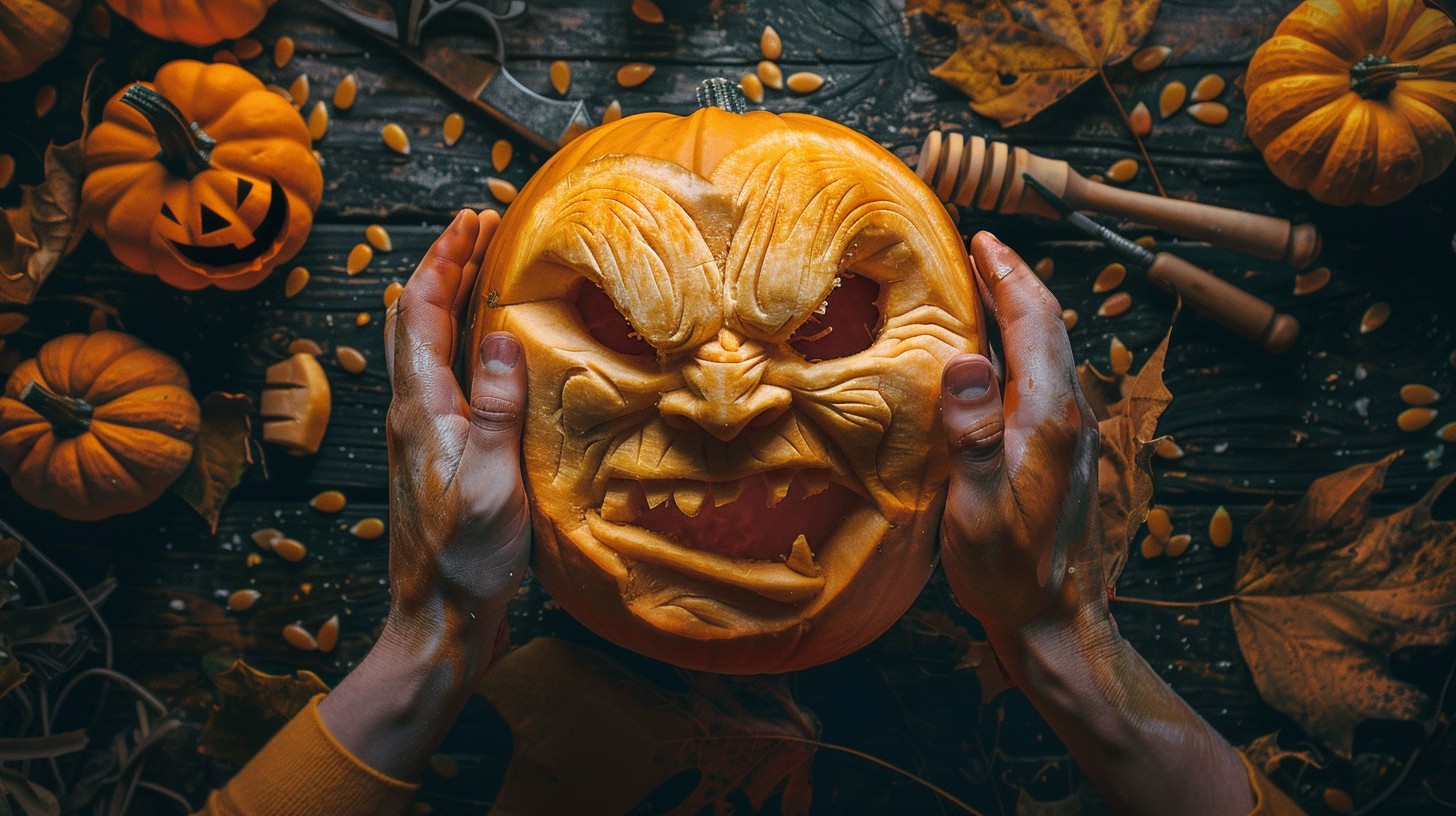 Free Halloween Pumpkin Carving Image - Halloween, Pumpkin, Carving ...