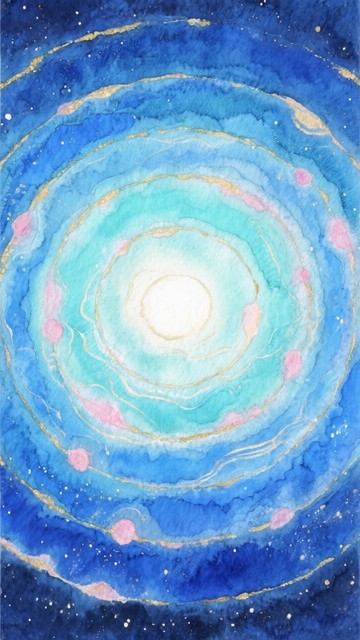 Free Cosmic Rippling Orbits Image - Cosmic, Orbits, Watercolor ...