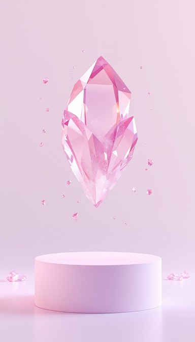 Translucent Pink Crystal Free Pink Crystal Elegance Image - Crystal, Pink, Geometric | Download ...
