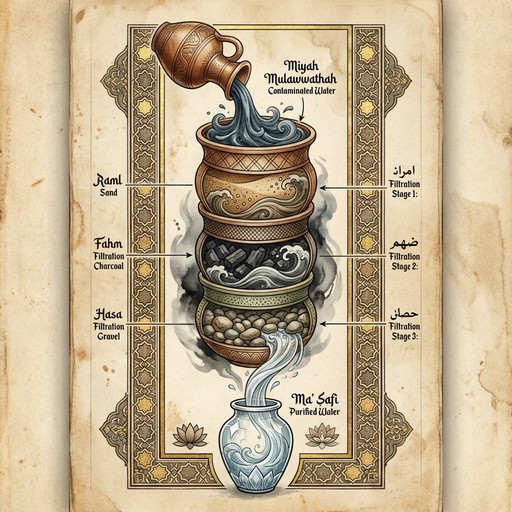Purification In Islam Free Water Purification Diagram Image - Water, Purification, Manuscript ...