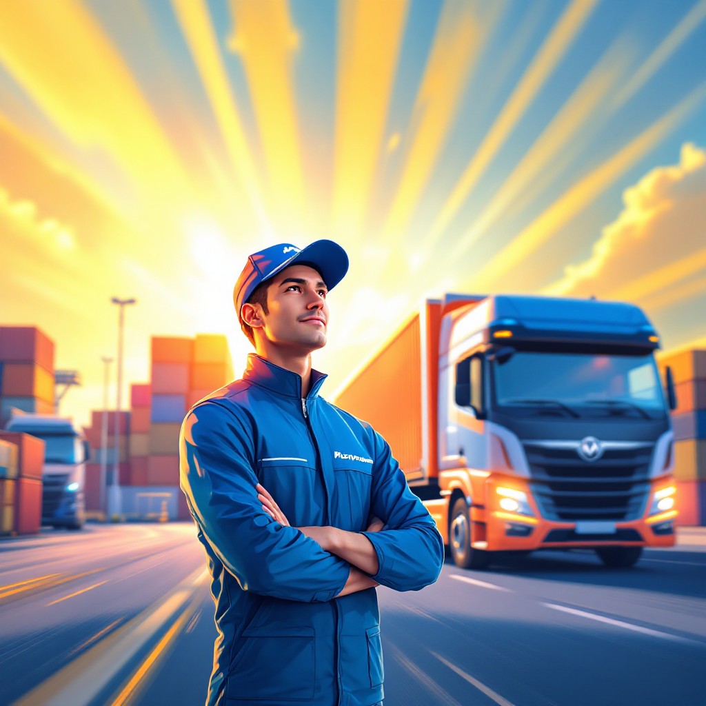 Free Delivery Driver Ready Image - Delivery, Logistics, Transport ...