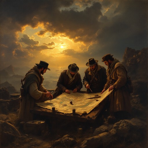 Explorers Working Together Free Explorers At Dawn Image - Exploration, Adventure, Dawn | Download ...