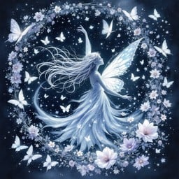 Free Moonlit Fairy Dance Image - Fairy, Butterfly, Magical
