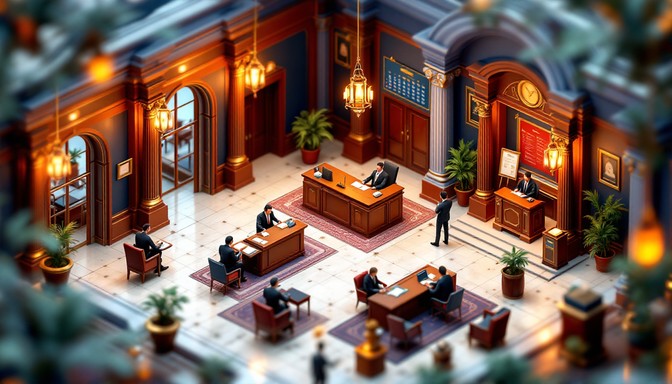 Free Government Office Diorama Image - Isometric, Diorama, Miniature ...