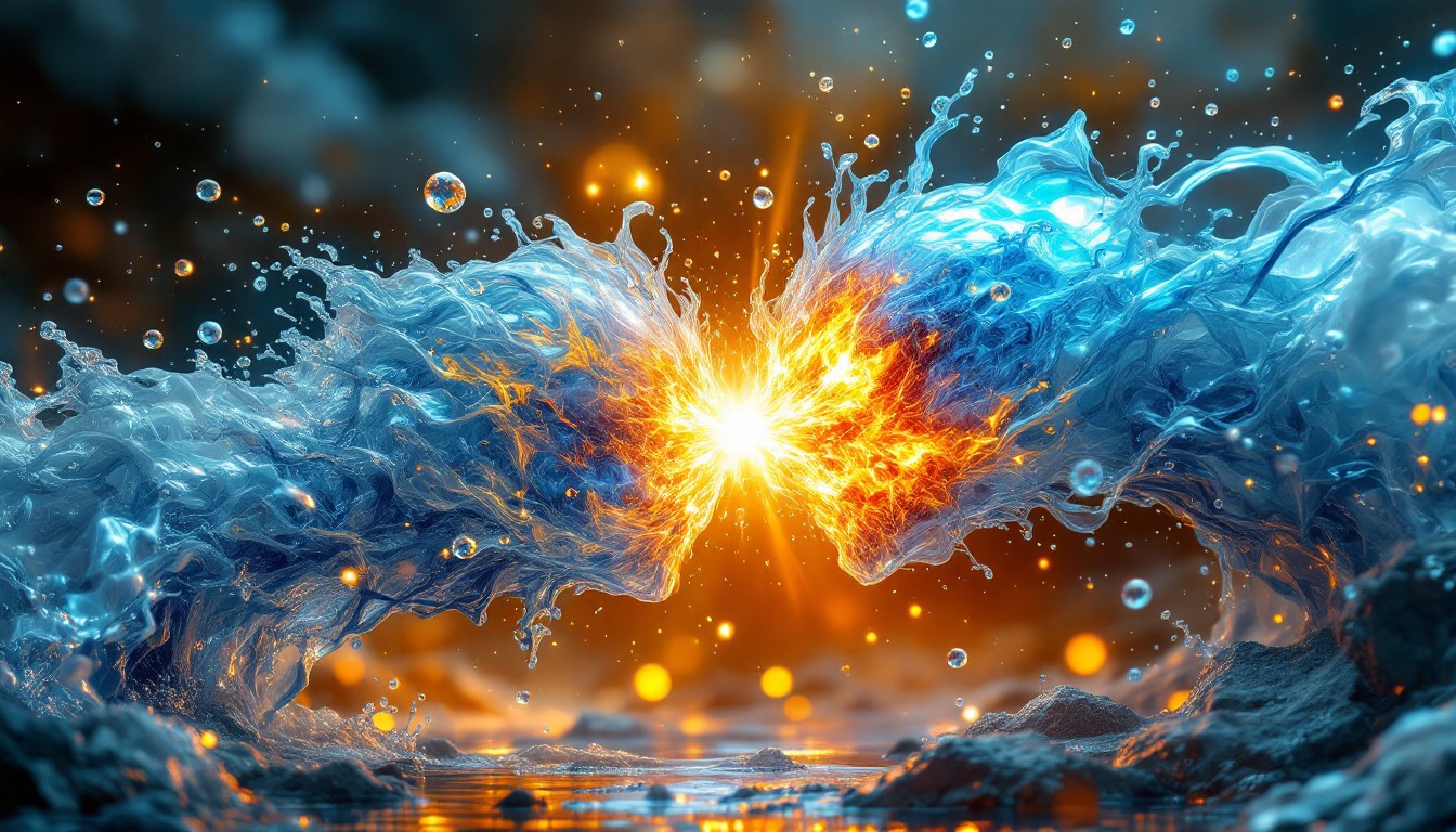 Free Cosmic Elements Collide Image Water Fire Elements Download