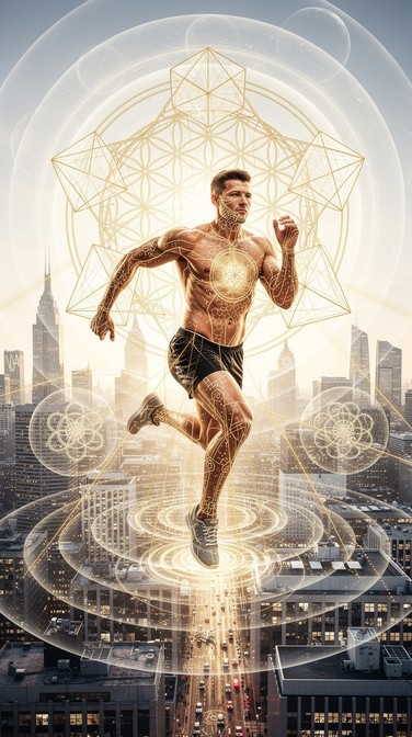 Running Geometrico Free Sacred Geometric Runner Image - Athlete, Runner, Geometry ...