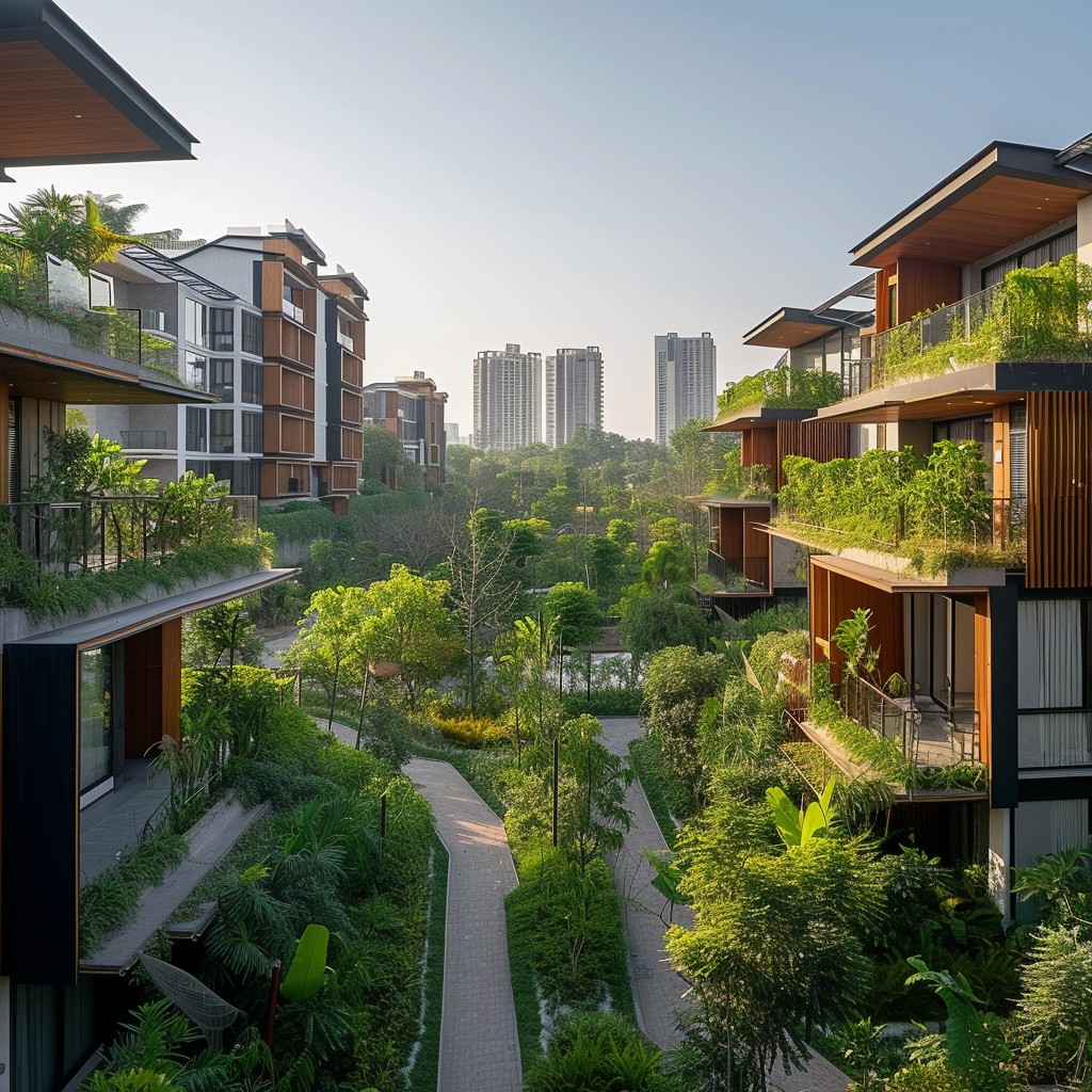 Free Urban Green Oasis Image - Urban, Greenery, Architecture | Download ...