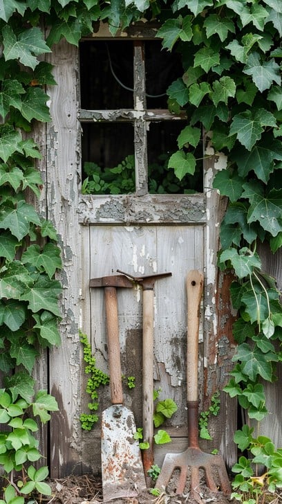 Free Rustic Garden Tools Photo Rustic Garden Tools Download At