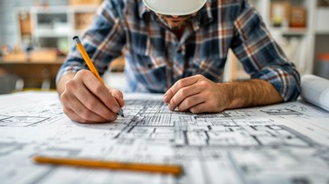 Free Architect Drawing Plan Image - Architecture, Blueprint, Design ...
