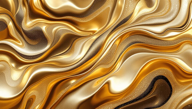 Free Liquid Golden Waves Image - Golden, Waves, Flowing | Download at ...