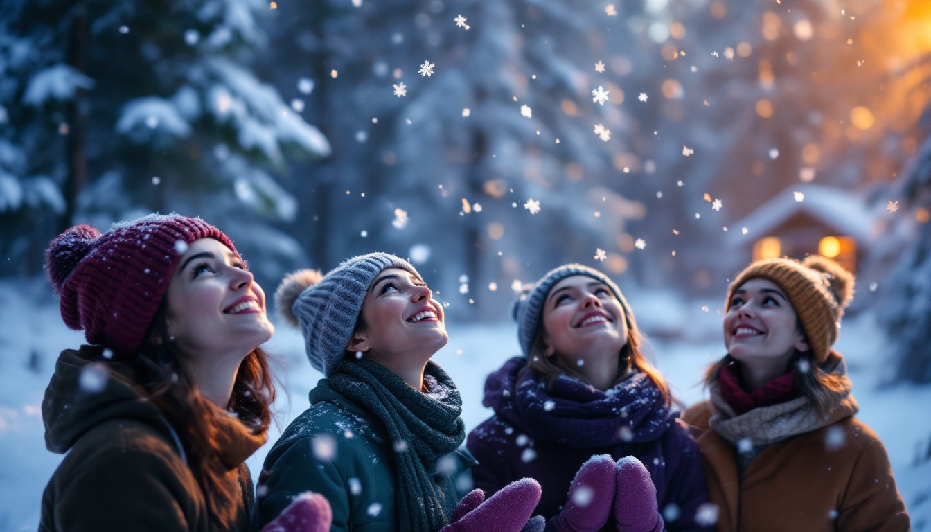Wonder Snowfall Free Twilight Snowfall Wonder Image - Winter, Snowflakes, Twilight ...
