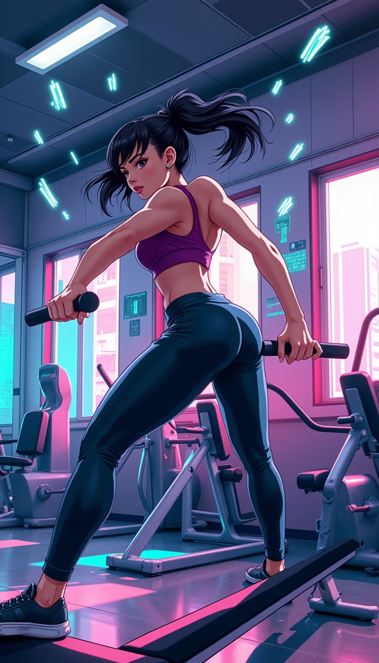 Free Dynamic Anime Training Image - Fitness, Workout, Gym | Download at ...